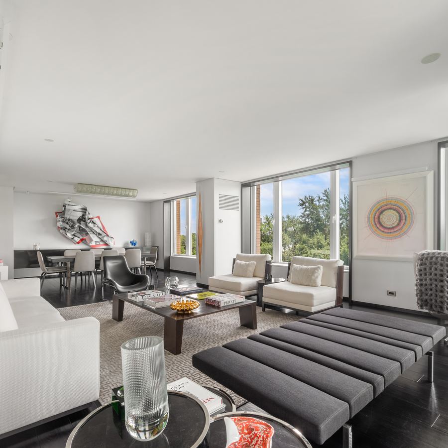 Living room with Central Park views